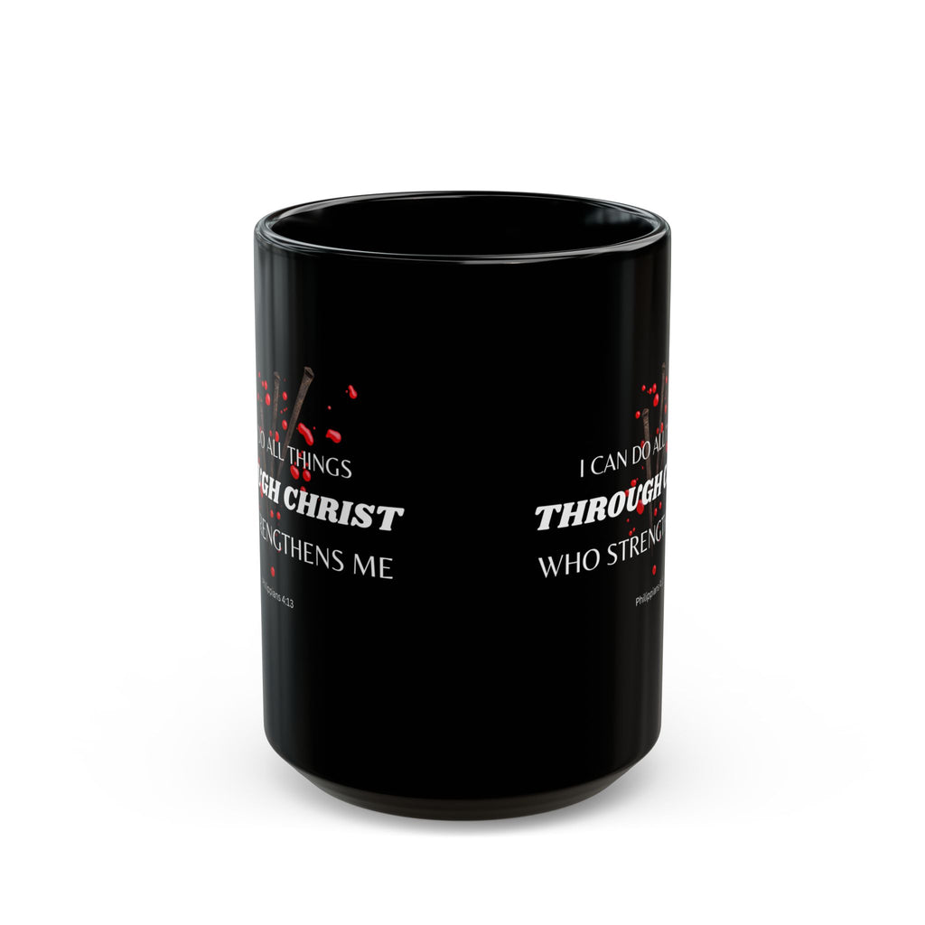 Philippians 4:13 Christ Strengthens Me Catholic Mug (11oz, 15oz)