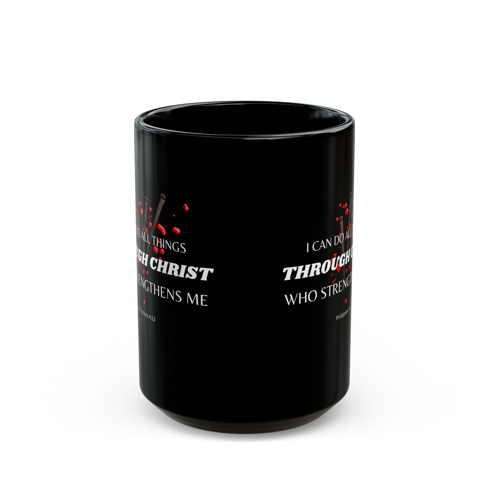 Philippians 4:13 Christ Strengthens Me Catholic Mug (11oz, 15oz)