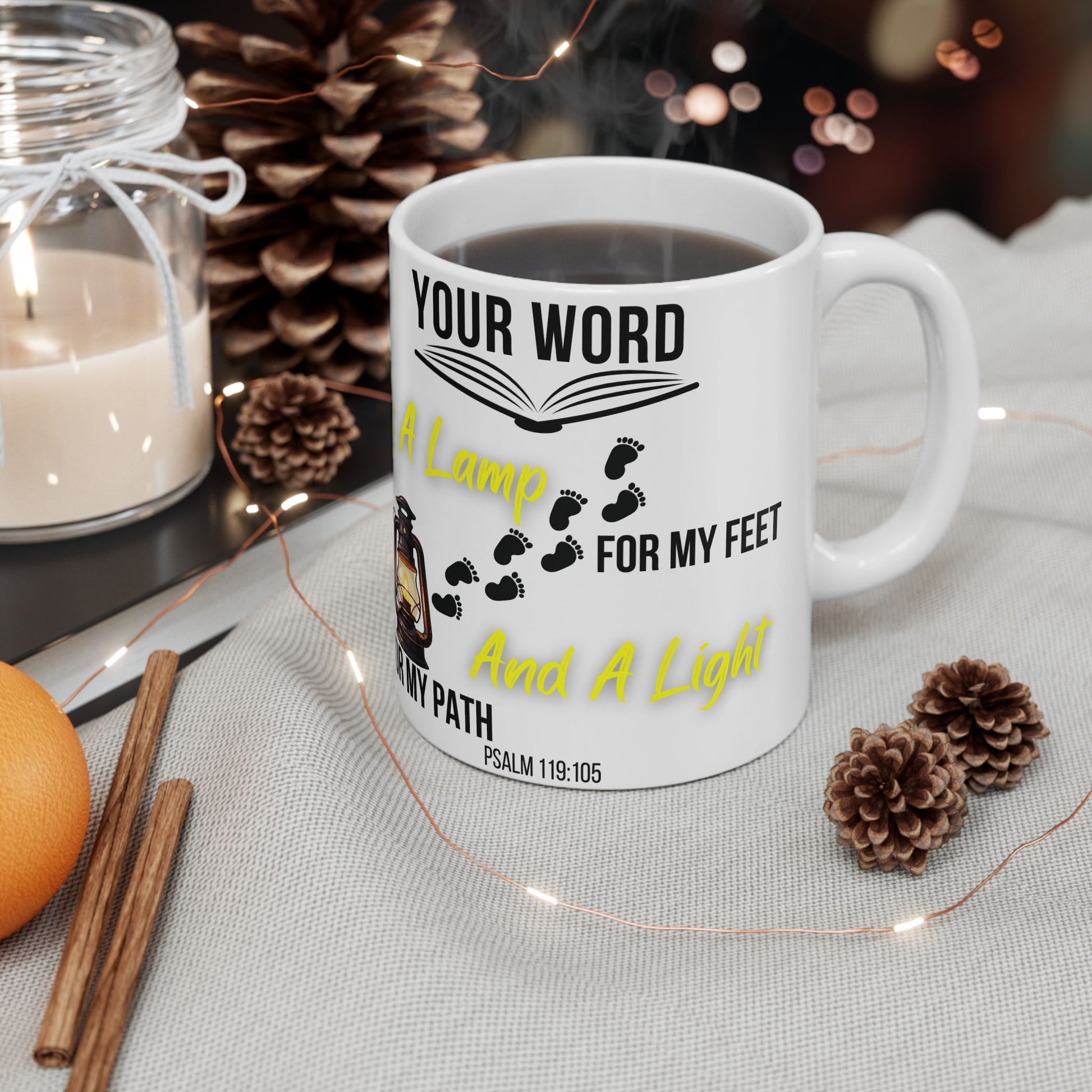 Psalm 119 Your Word Catholic Mug (11oz, 15oz)