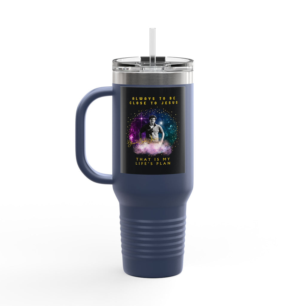 Blessed Carlo Acutis Insulated Travel Mug, 40oz