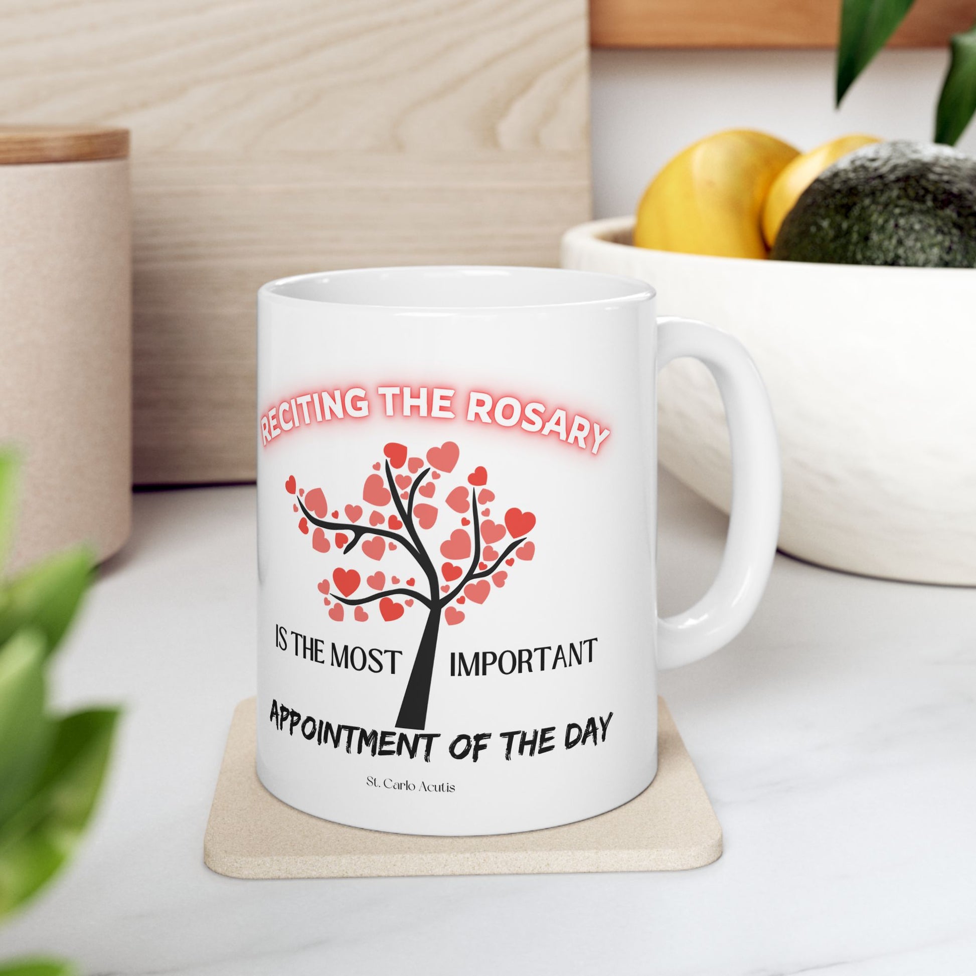 St. Carlo Acutis 'Rosary' Ceramic Mug
