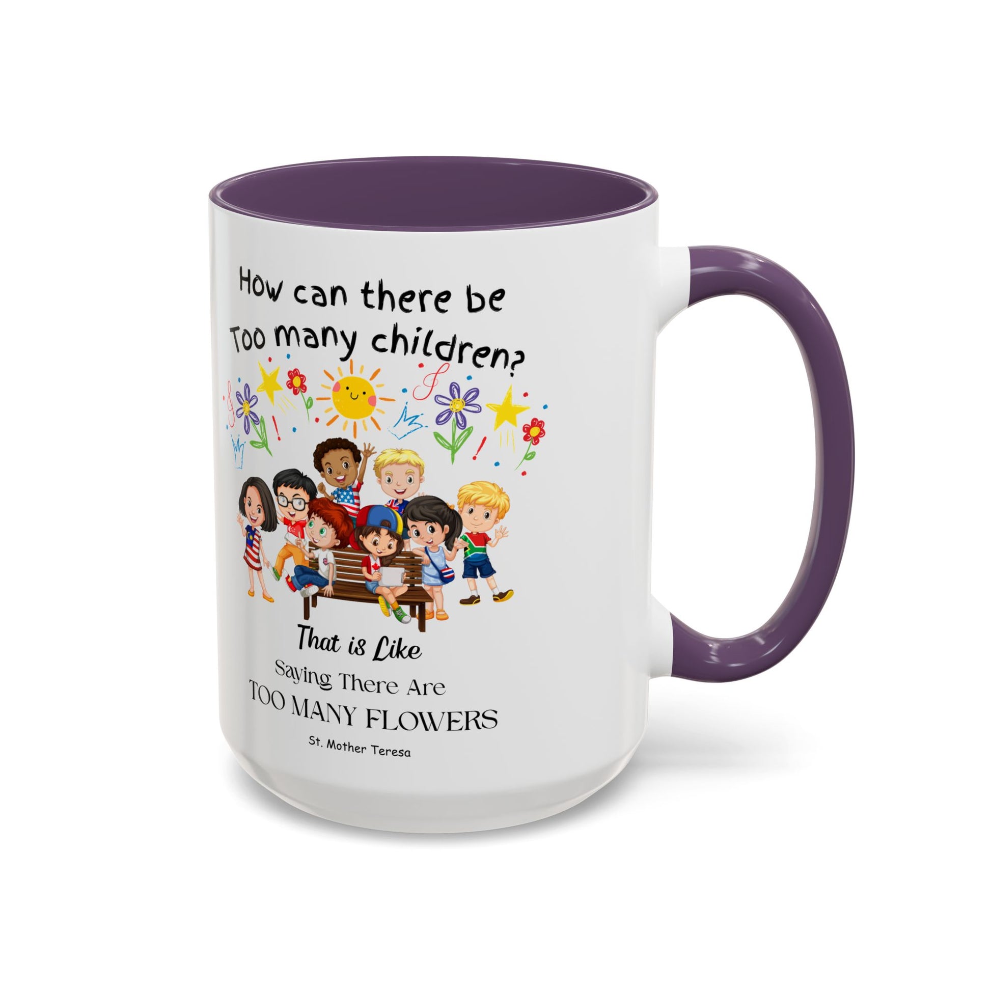 St. Mother Teresa  Flowers Kids Mug