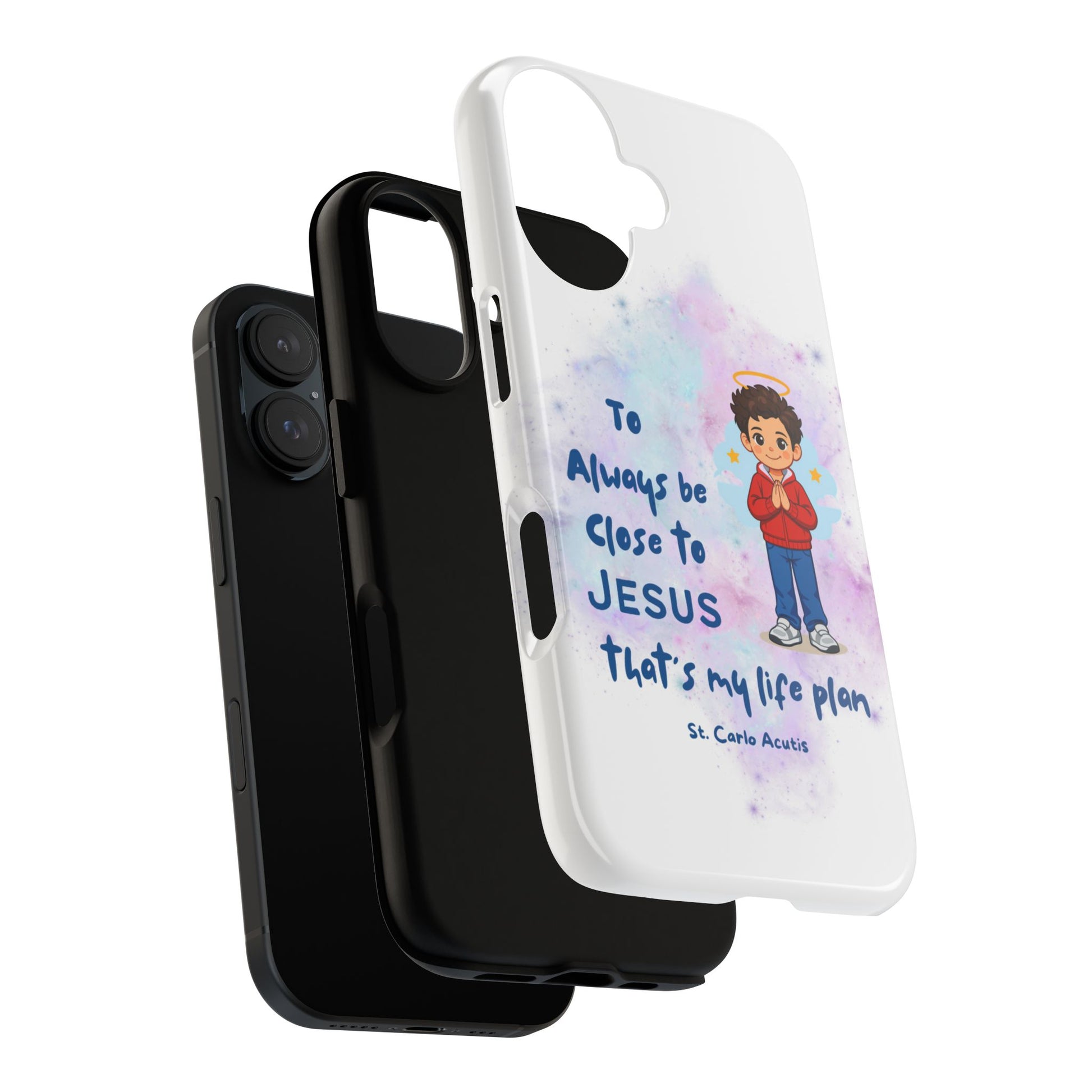 St. Carlo Acutis Kids/Teens 'Close to Jesus' Tough Phone Case