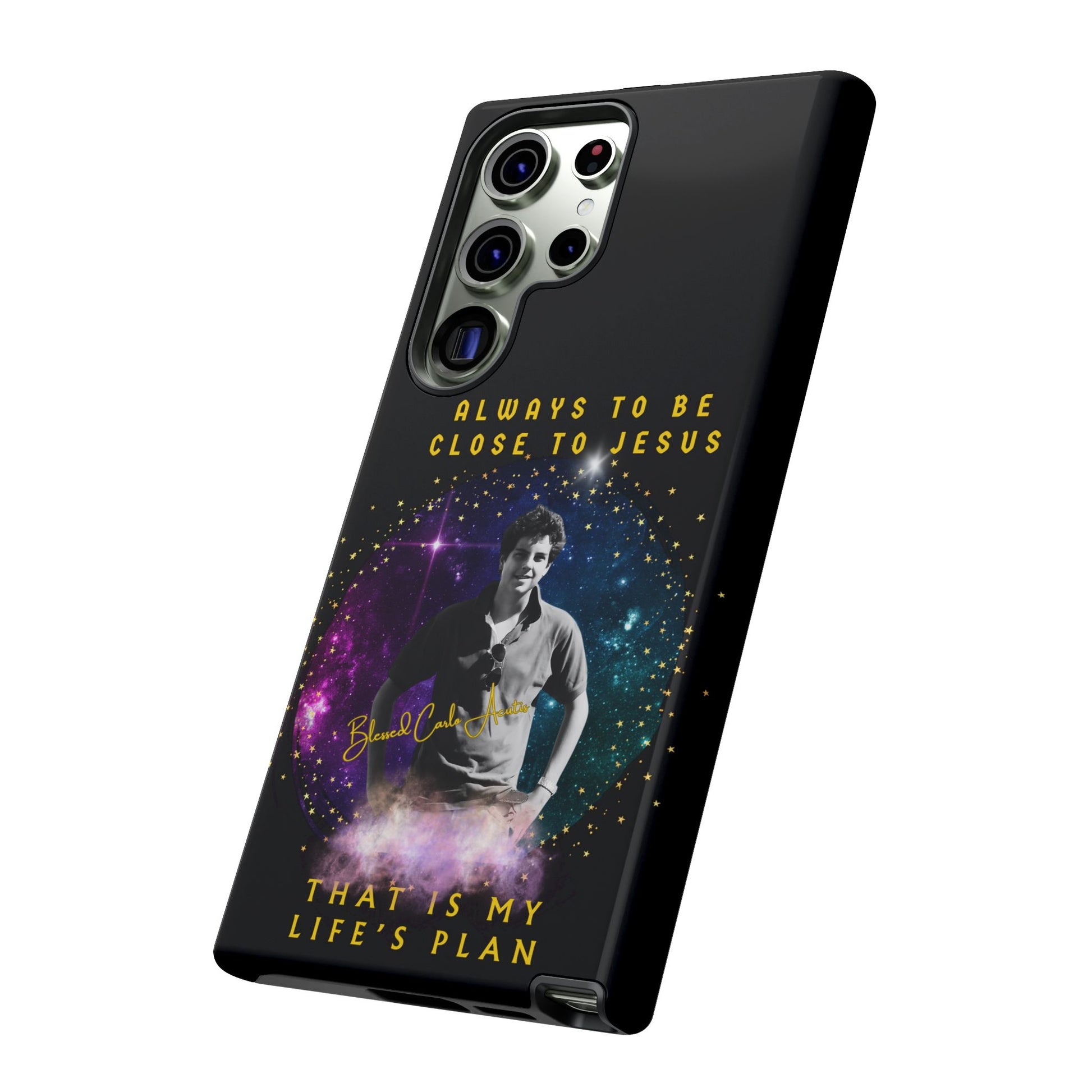 Blessed Carlo Acutis Tough Phone Cases Black
