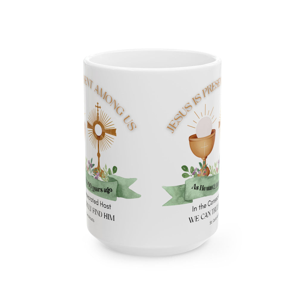 St. Carlo Acutis 'Jesus is Present' Mug