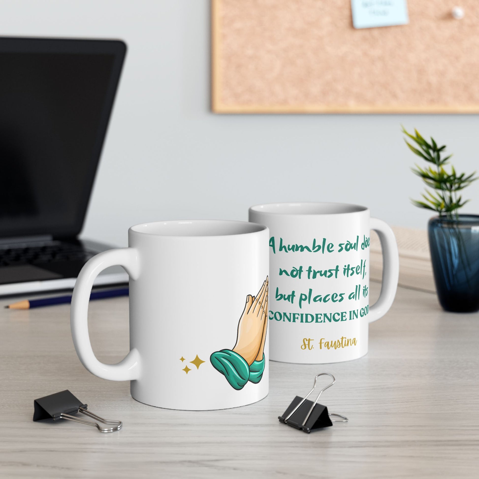 St. Faustina A Humble Soul Catholic Mug (11oz, 15oz)