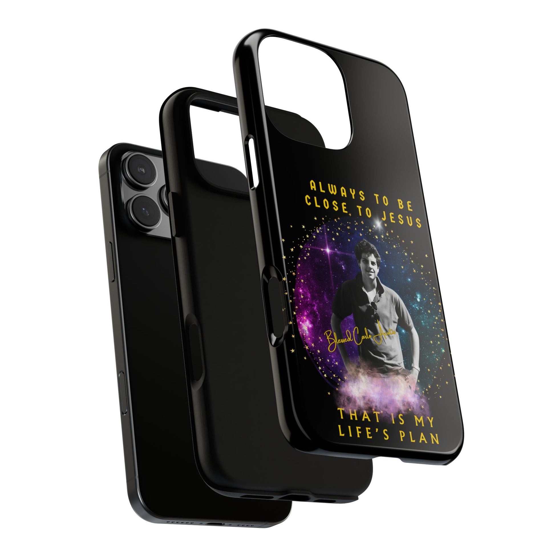Blessed Carlo Acutis Tough Phone Cases Black