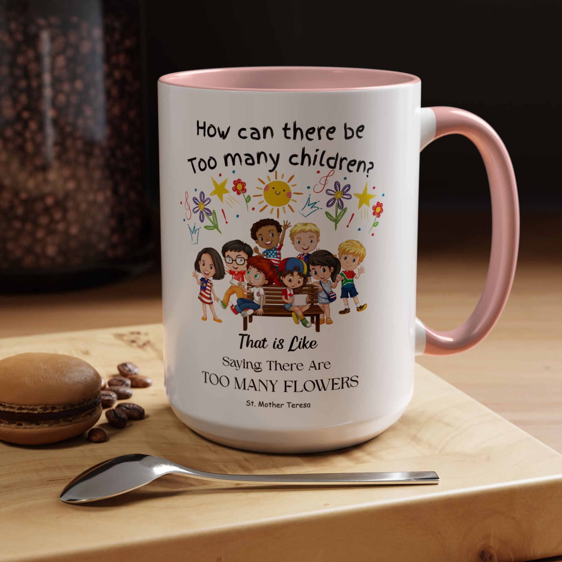 St. Mother Teresa  Flowers Kids Mug