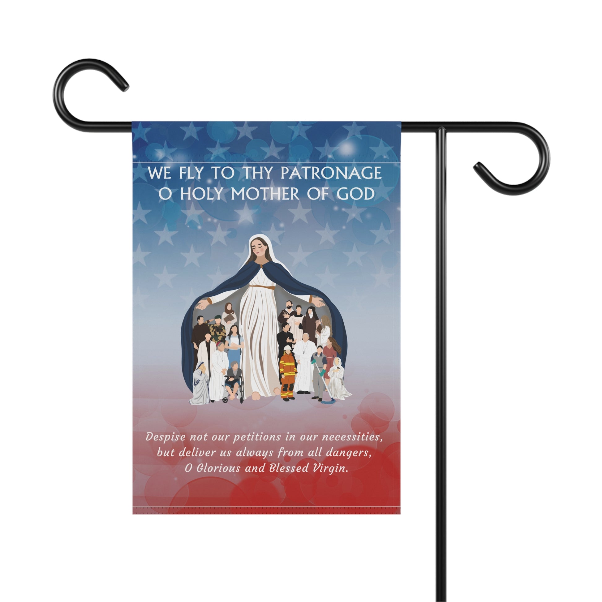 We Fly To Thy Patronage Design 2 Garden Flag