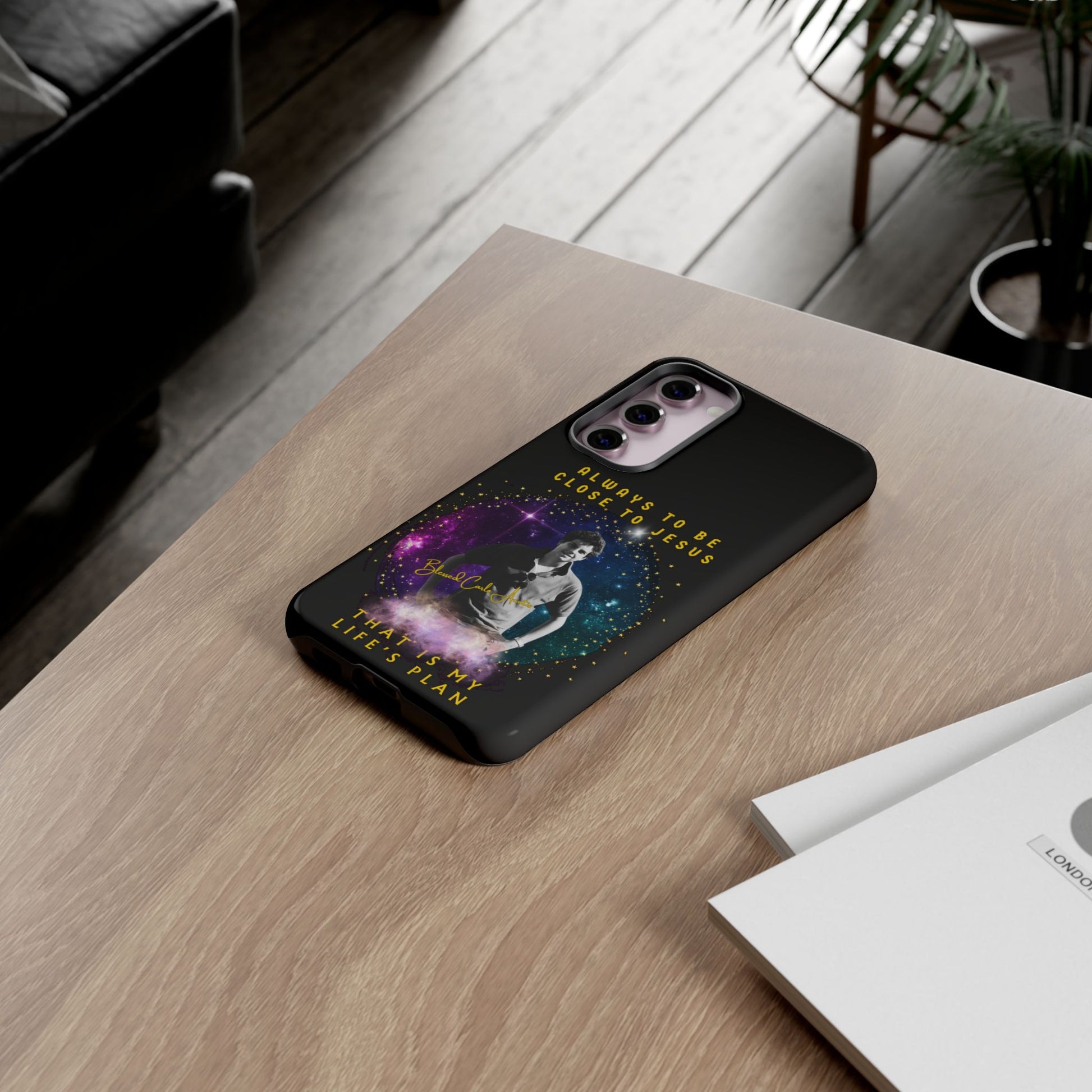 Blessed Carlo Acutis Tough Phone Cases Black