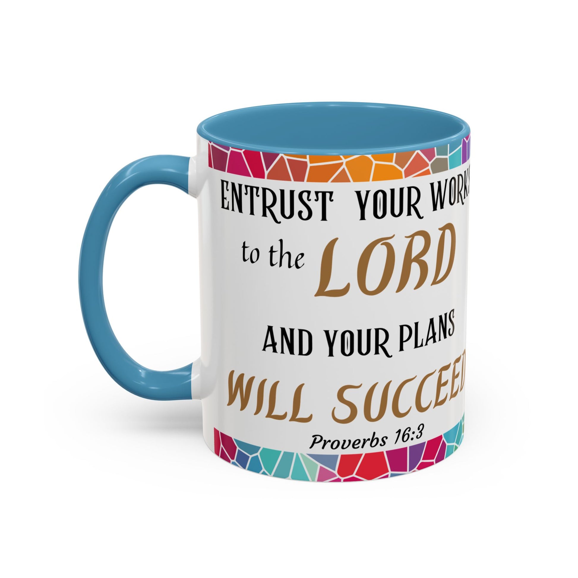 Proverbs 16:3 Entrust Your Works Mug (11oz, 15oz)