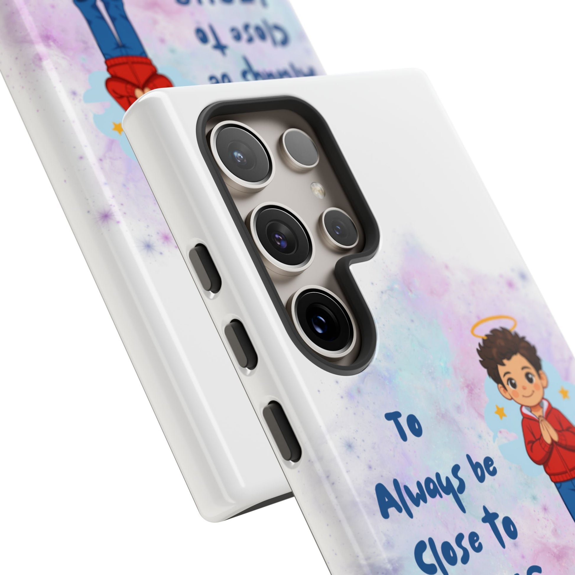 St. Carlo Acutis Kids/Teens 'Close to Jesus' Tough Phone Case