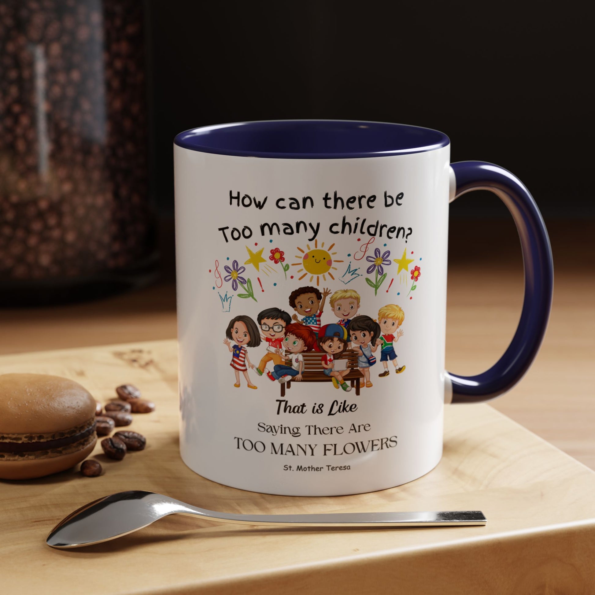 St. Mother Teresa  Flowers Kids Mug