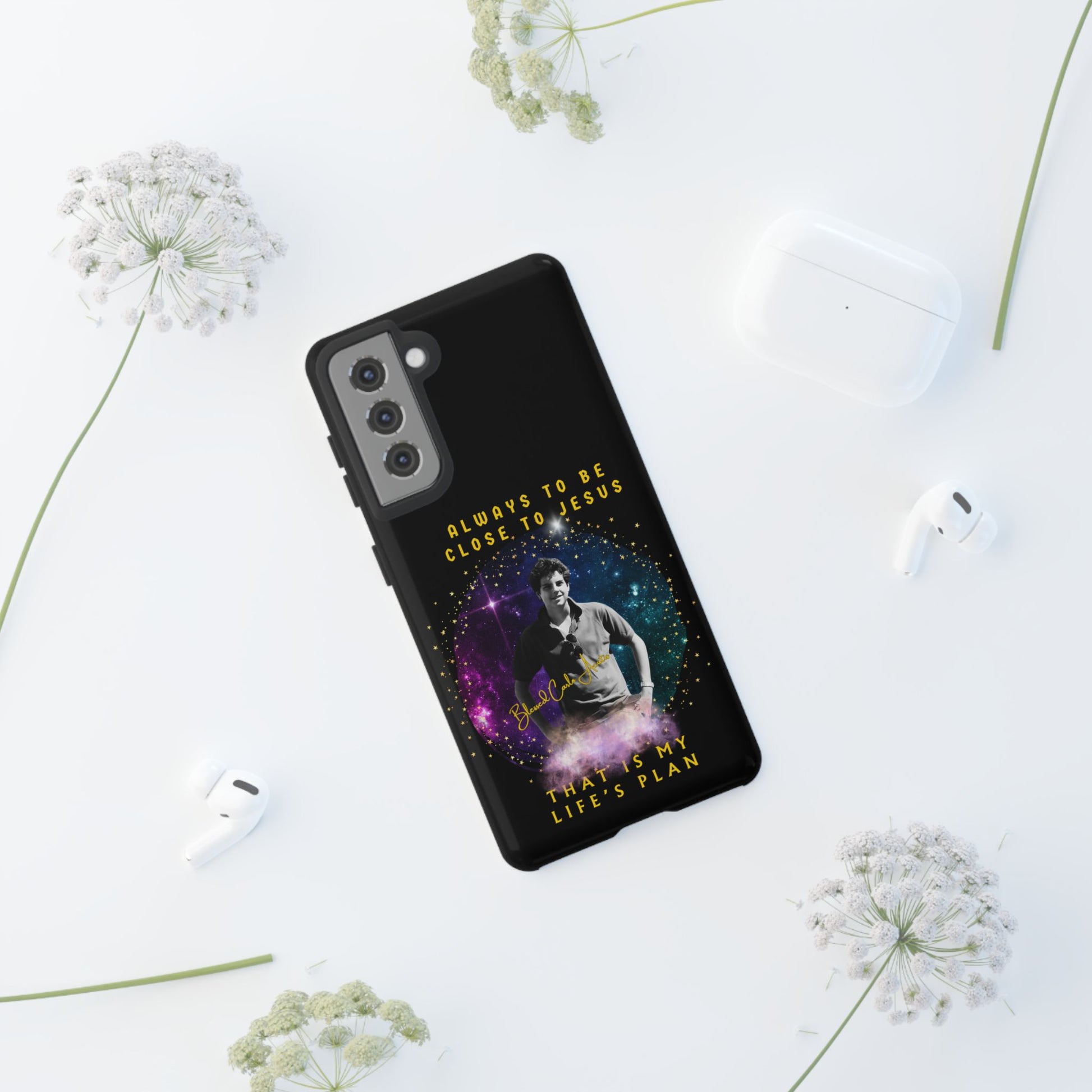 Blessed Carlo Acutis Tough Phone Cases Black