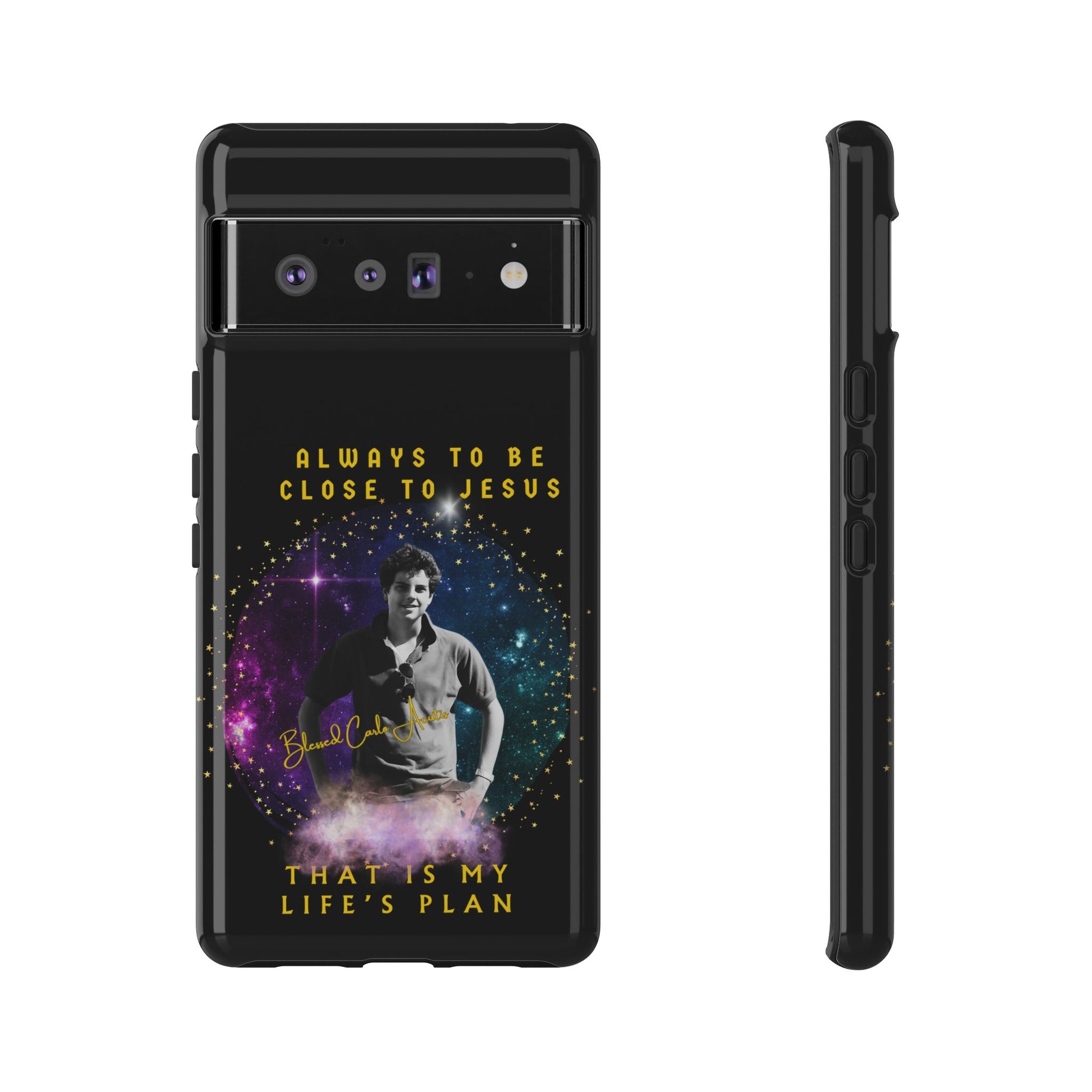 Blessed Carlo Acutis Tough Phone Cases Black