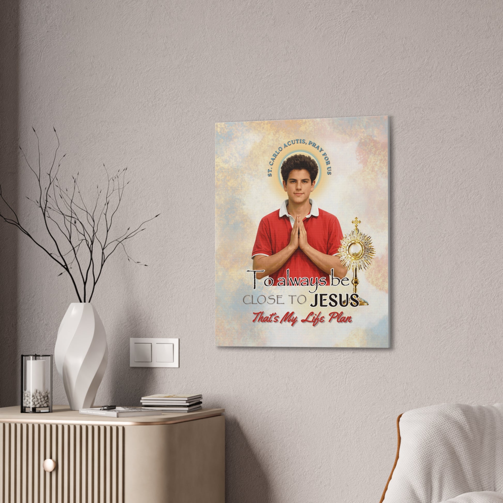 St. Carlo Acutis Wall Canvas
