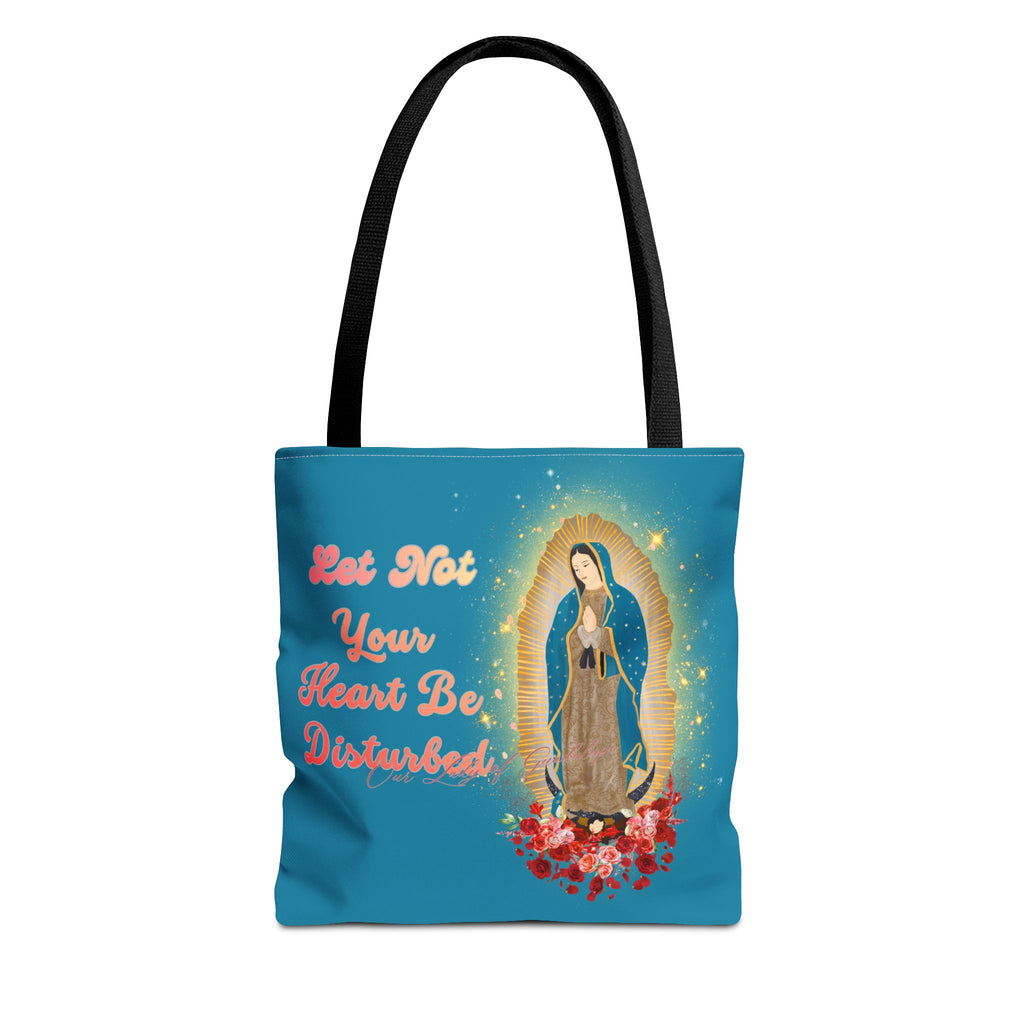 Our Lady of Guadalupe Radiant Tote Bag – "Let Not Your Heart Be Disturbed"