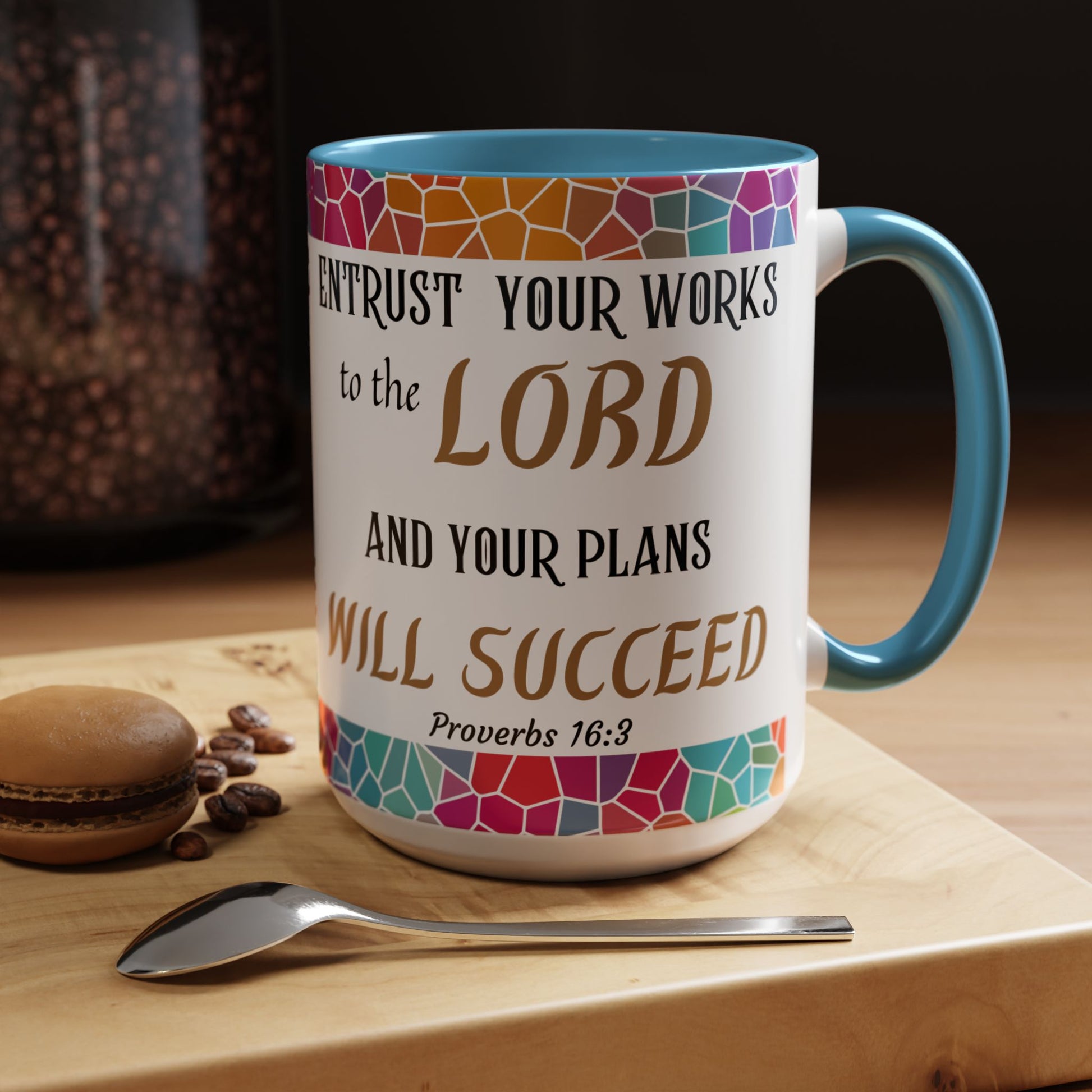 Proverbs 16:3 Entrust Your Works Mug (11oz, 15oz)