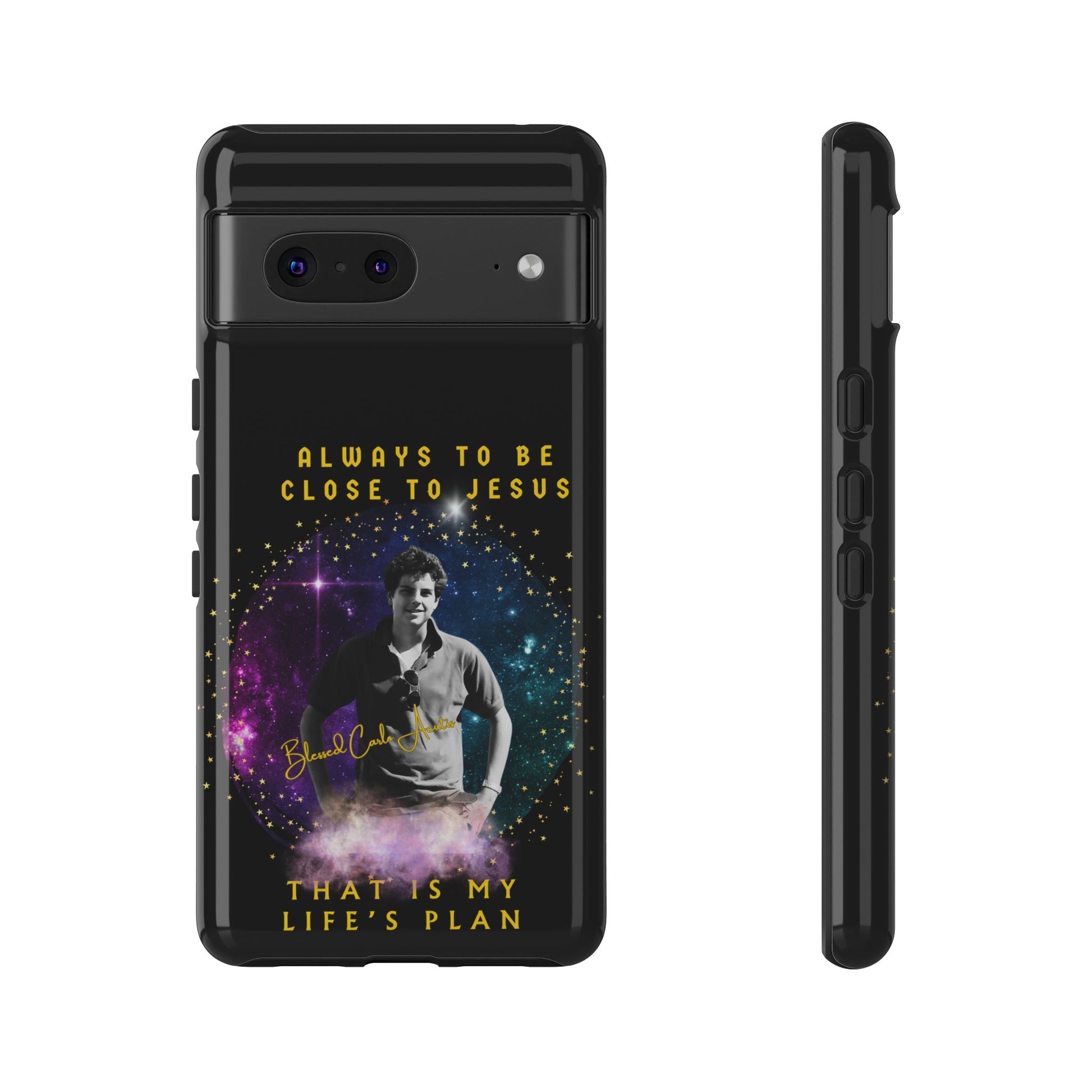 Blessed Carlo Acutis Tough Phone Cases Black