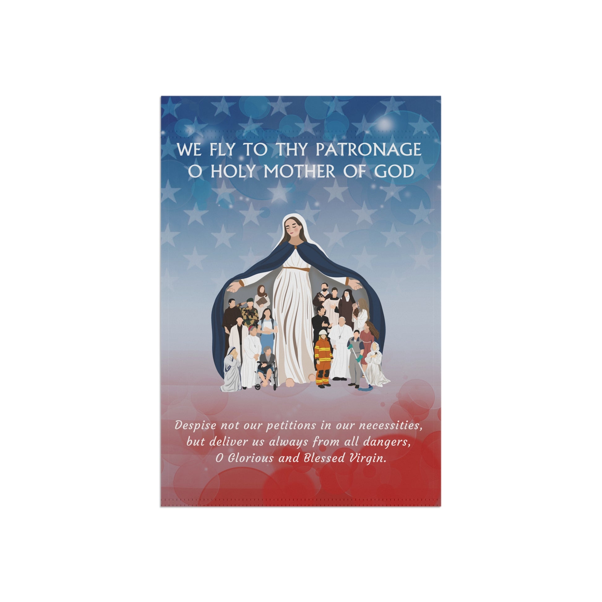 We Fly To Thy Patronage Design 2 Garden Flag