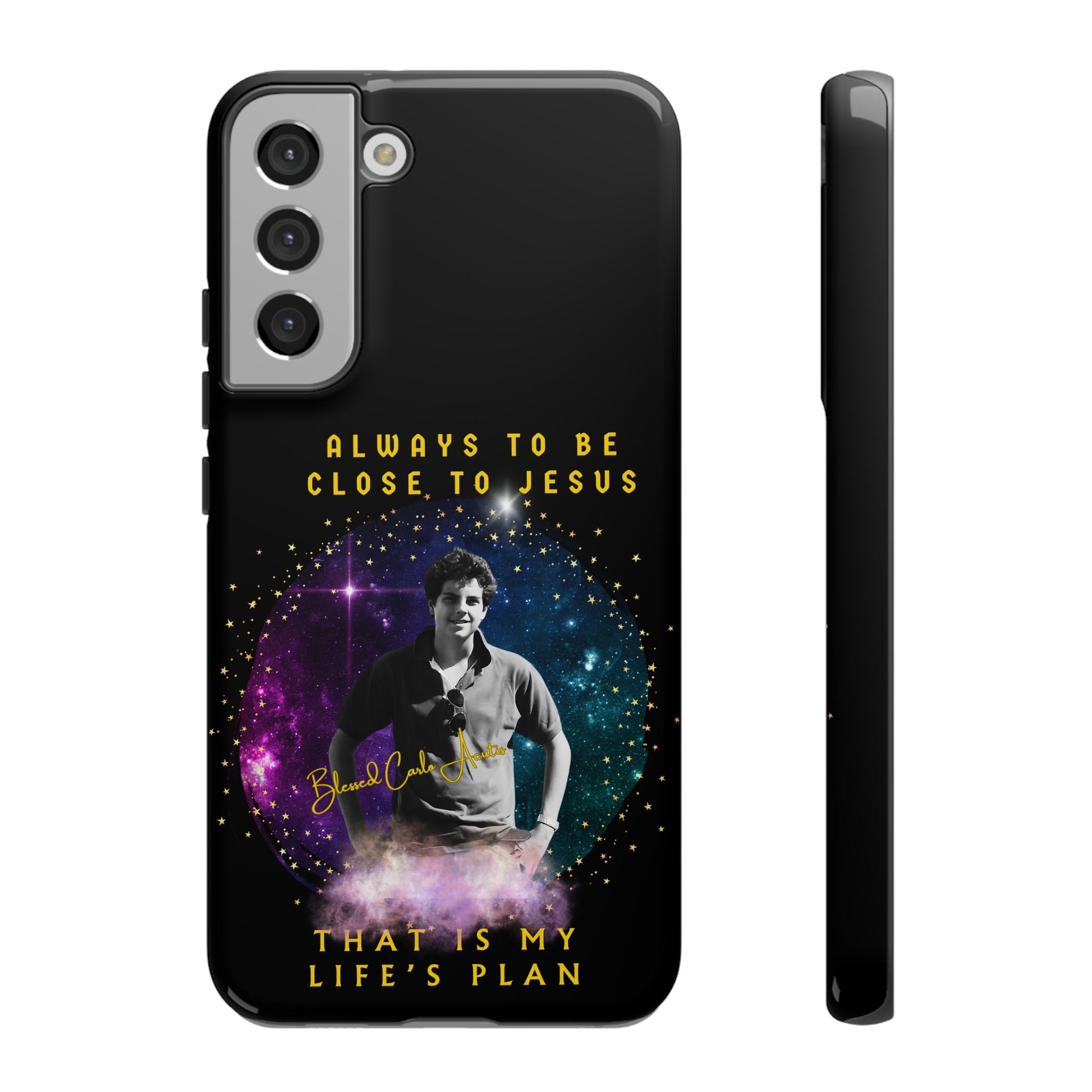 Blessed Carlo Acutis Tough Phone Cases Black