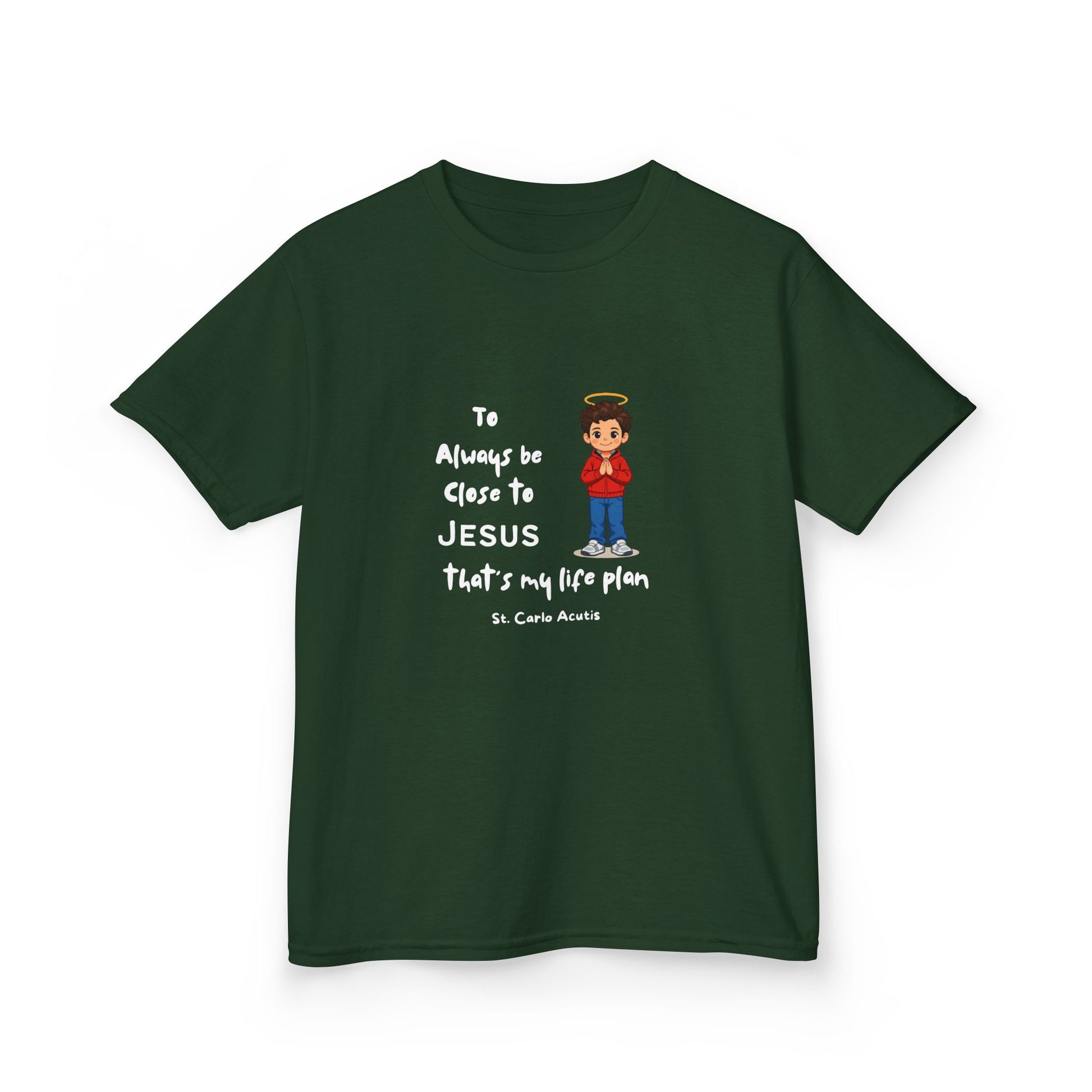 St. Carlo Acutis Kids 'Close to Jesus' Tee