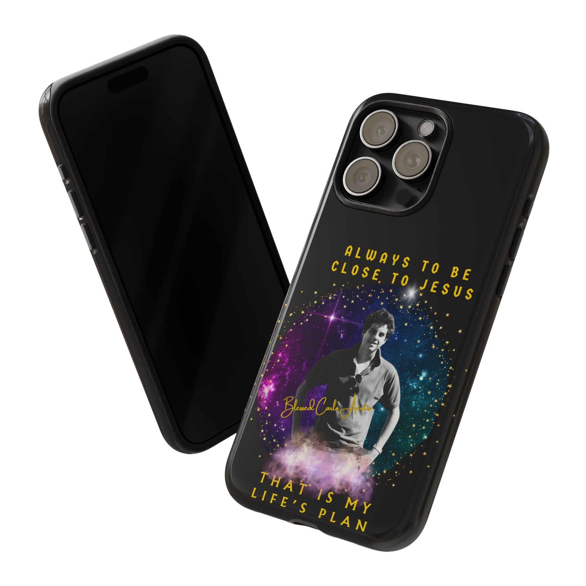Blessed Carlo Acutis Tough Phone Cases Black