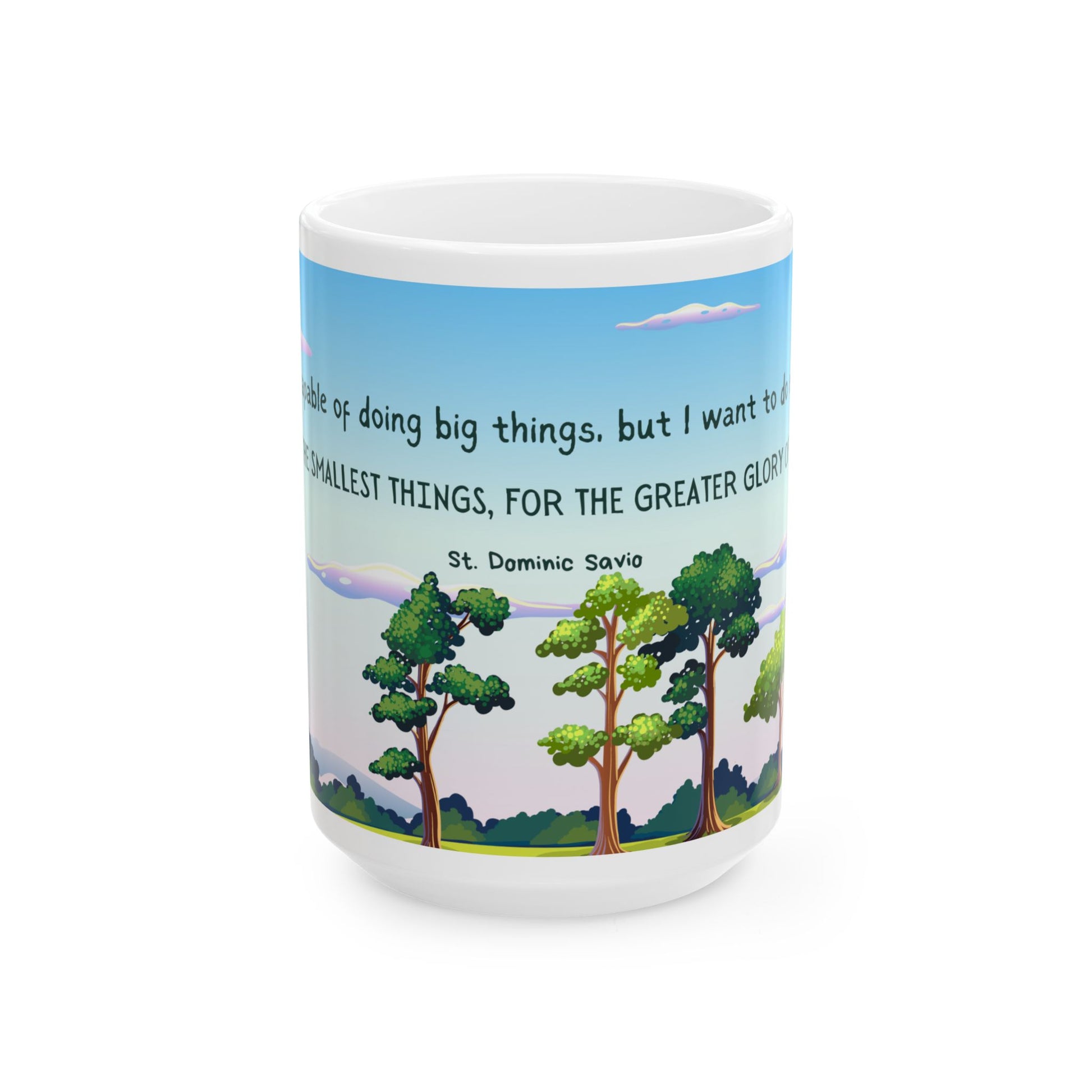 St. Dominic Savio Glory of God Catholic Mug (11oz, 15oz)