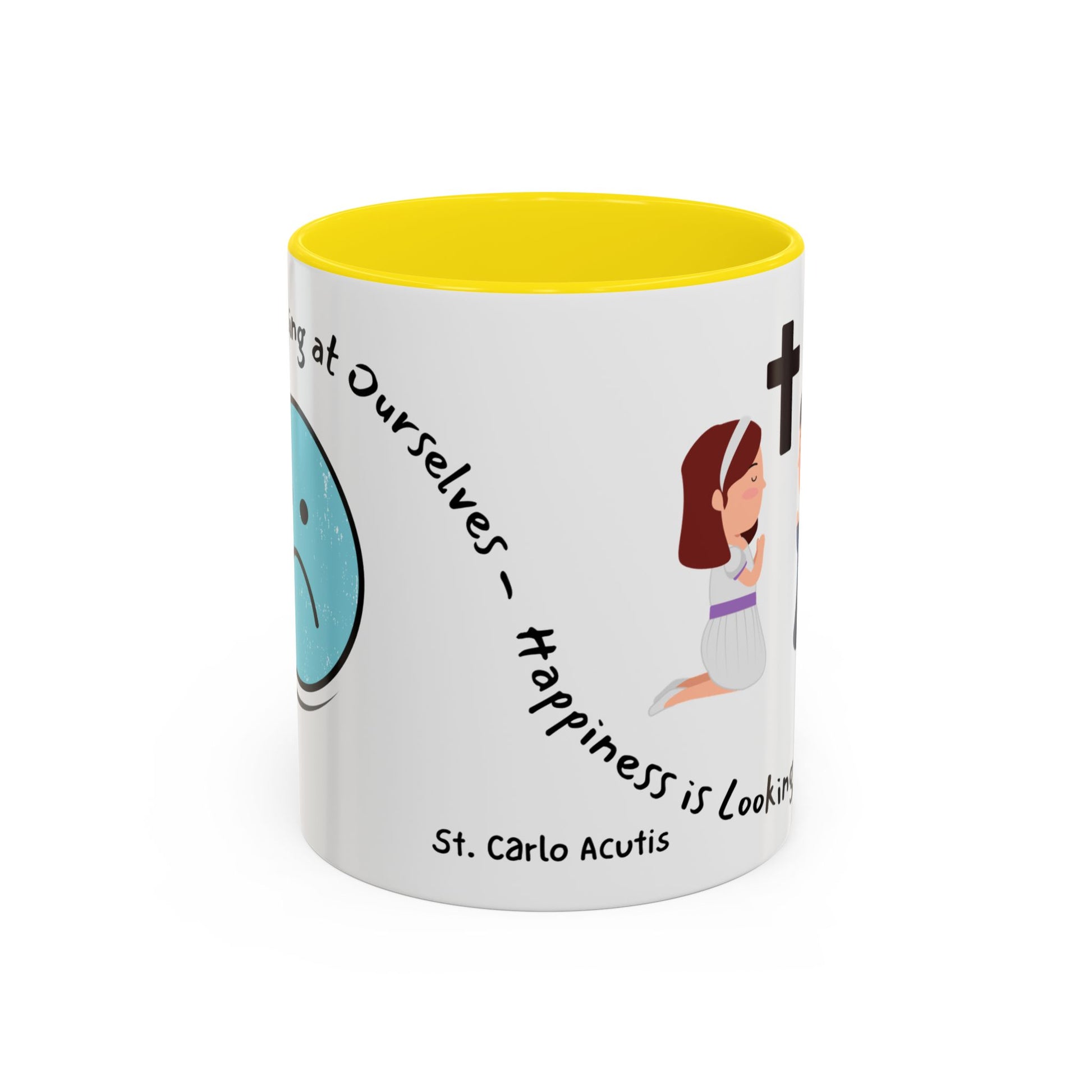St. Carlo Acutis 'Happiness' Kids Accent Mug
