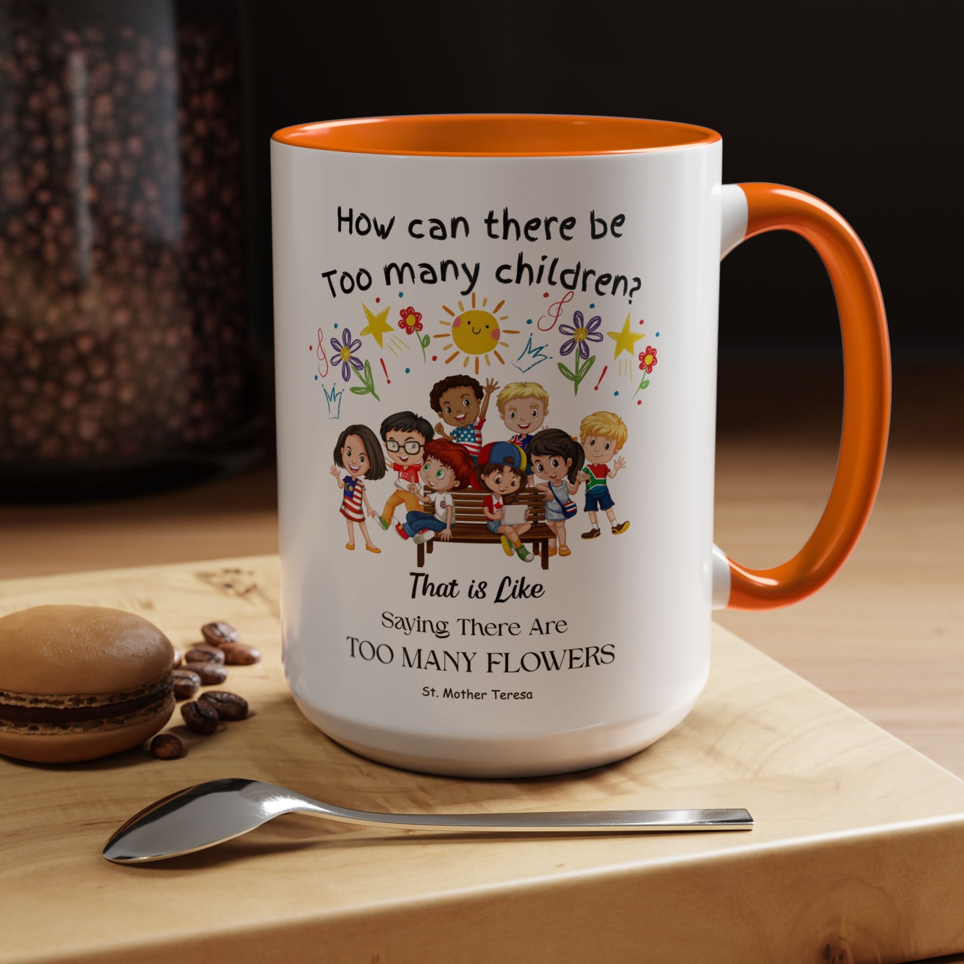 St. Mother Teresa  Flowers Kids Mug