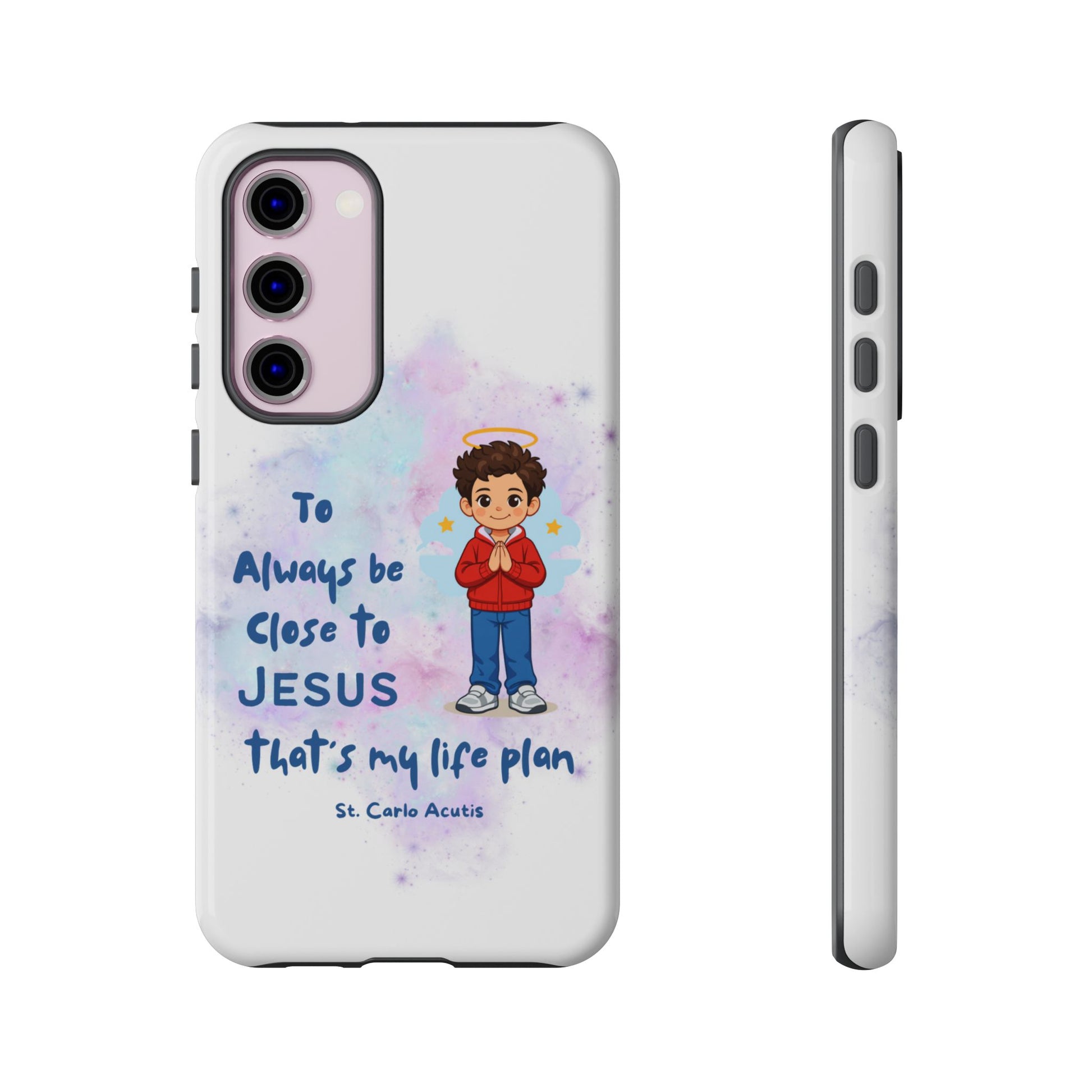 St. Carlo Acutis Kids/Teens 'Close to Jesus' Tough Phone Case