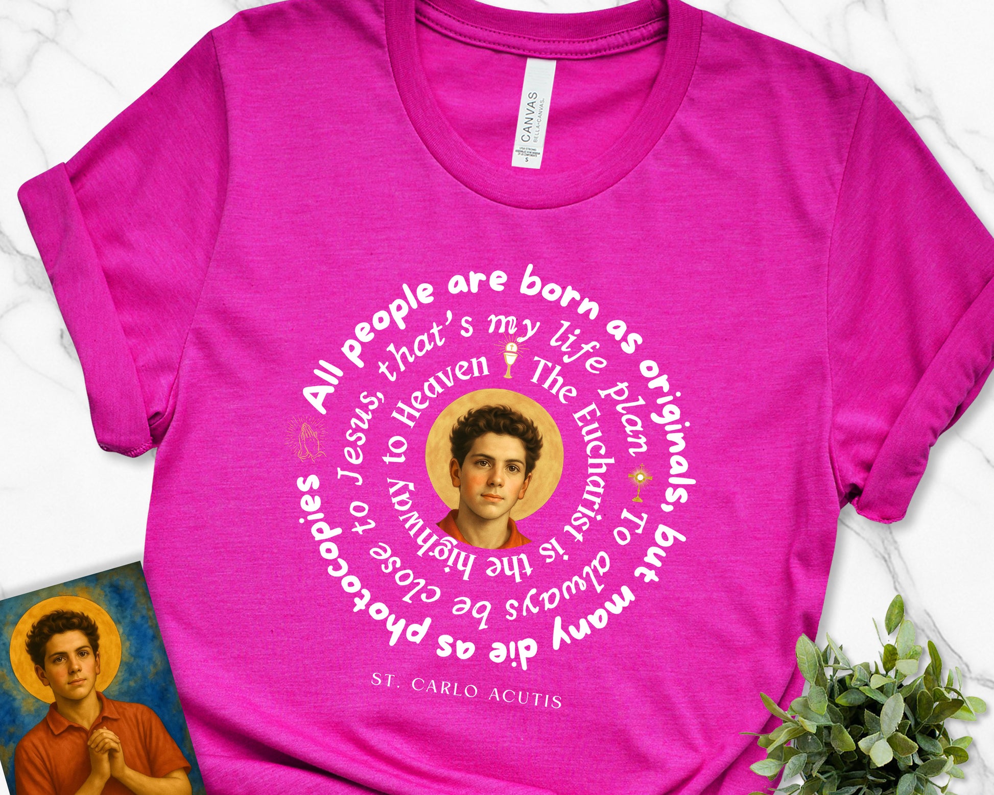 St. Carlo Acutis Canonisation Commemorative Tribute Unisex T-Shirt
