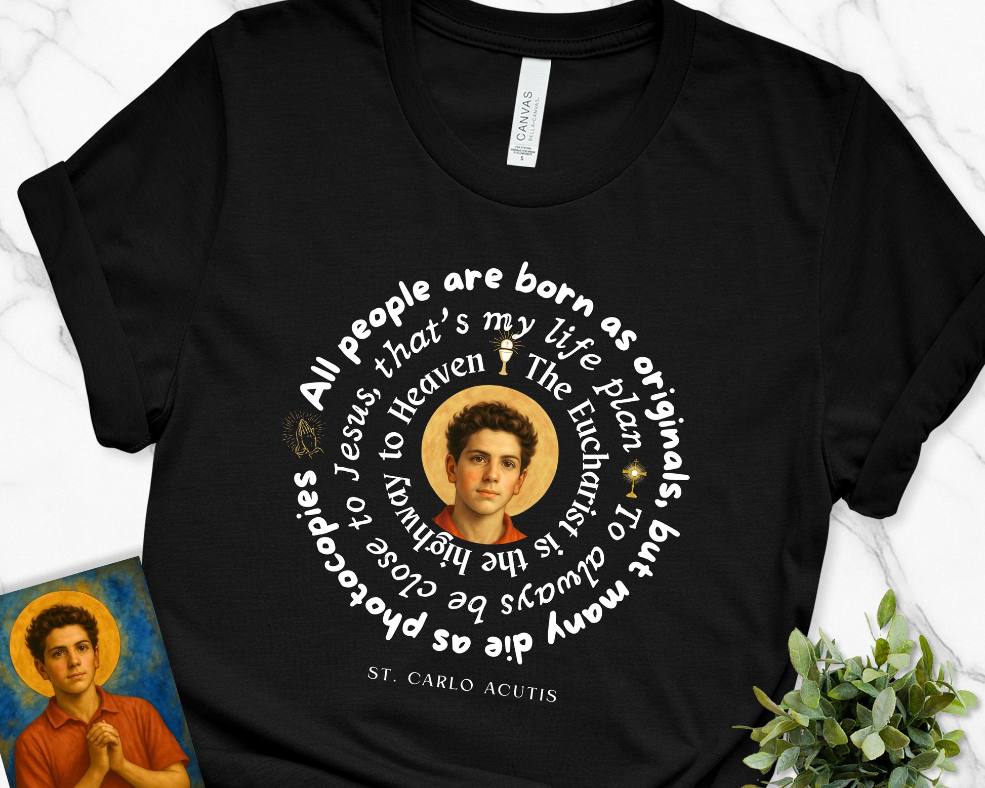 St. Carlo Acutis Canonisation Commemorative Tribute Unisex T-Shirt