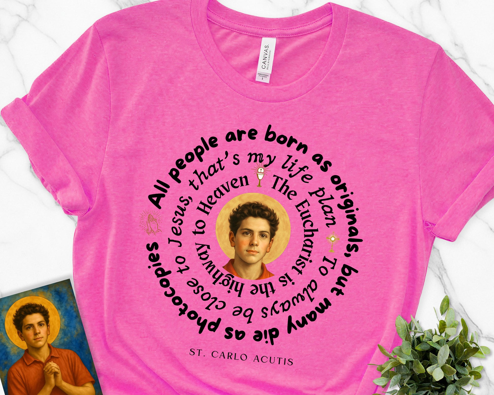 St. Carlo Acutis Canonisation Commemorative Tribute Unisex T-Shirt