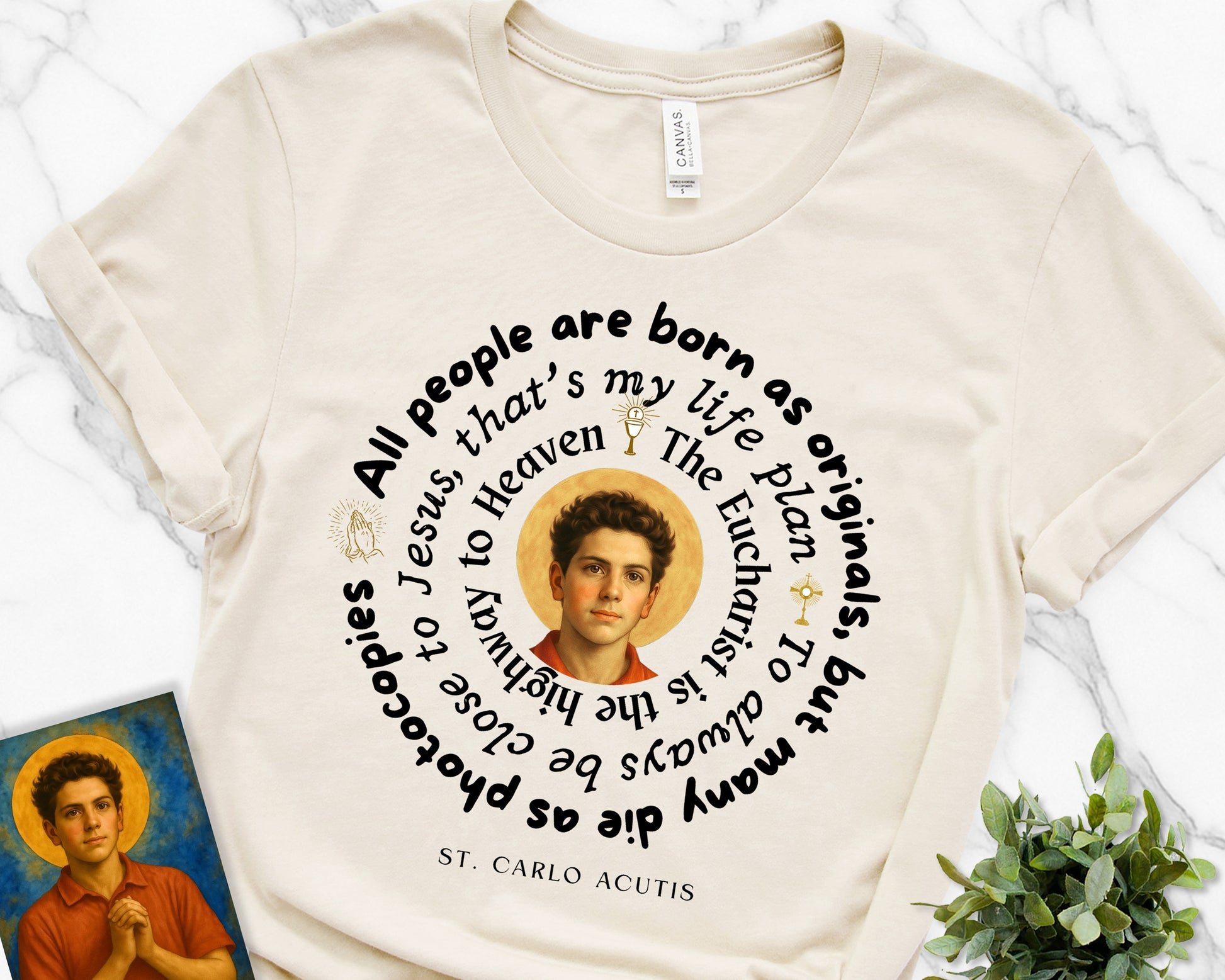 St. Carlo Acutis Canonisation Commemorative Tribute Unisex T-Shirt