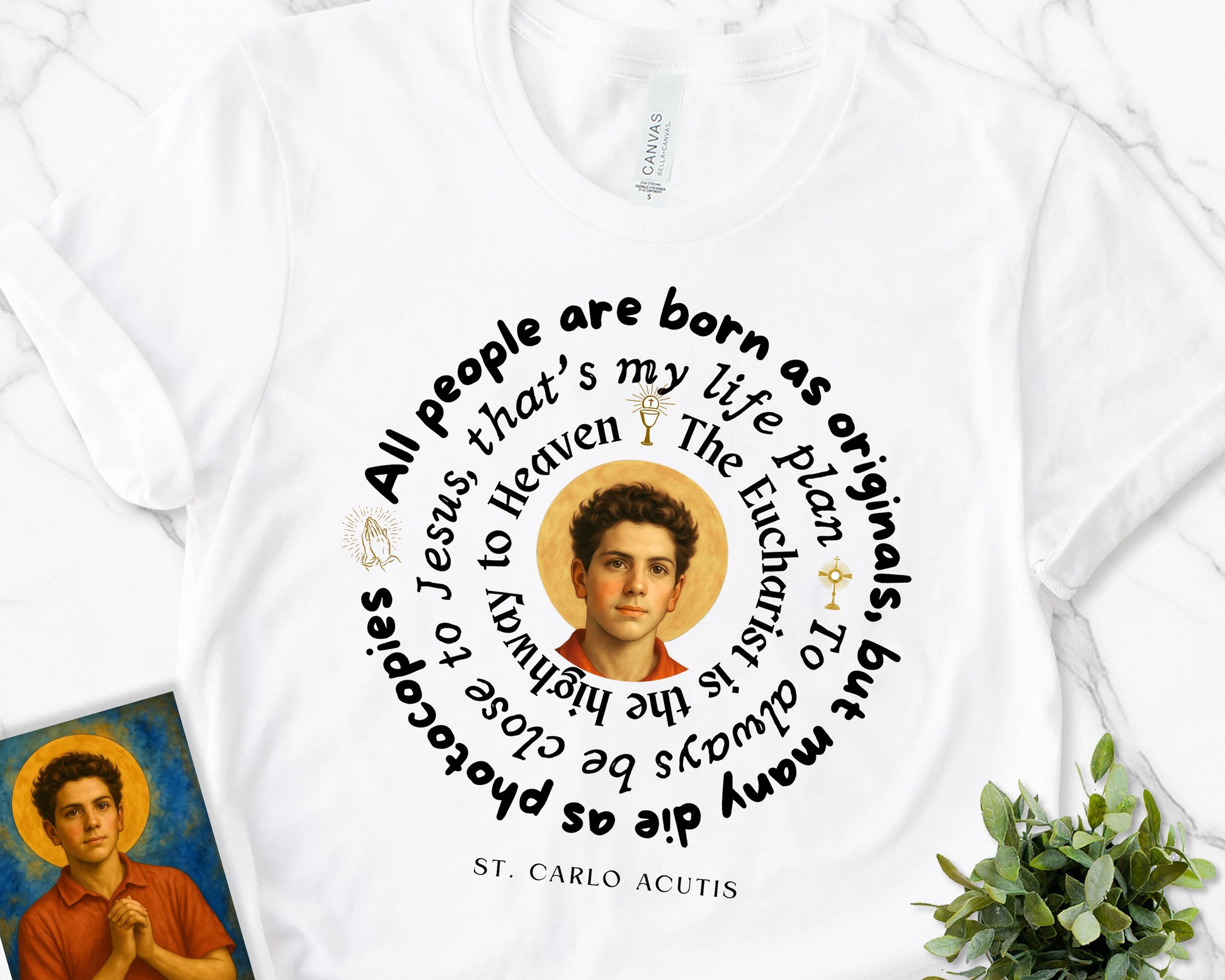 St. Carlo Acutis Canonisation Commemorative Tribute Unisex T-Shirt