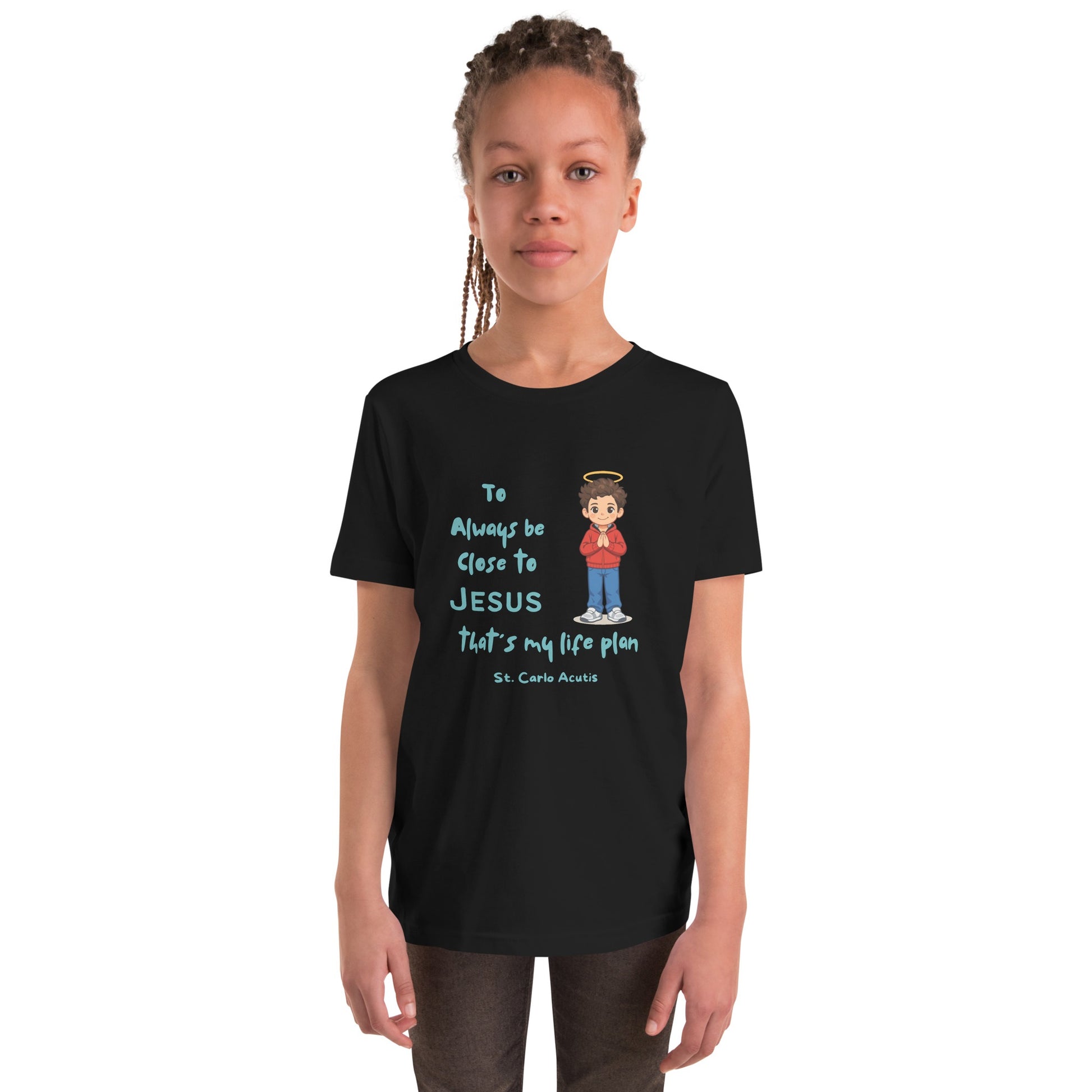 St. Carlo Acutis Kids 'Close to Jesus' Tee