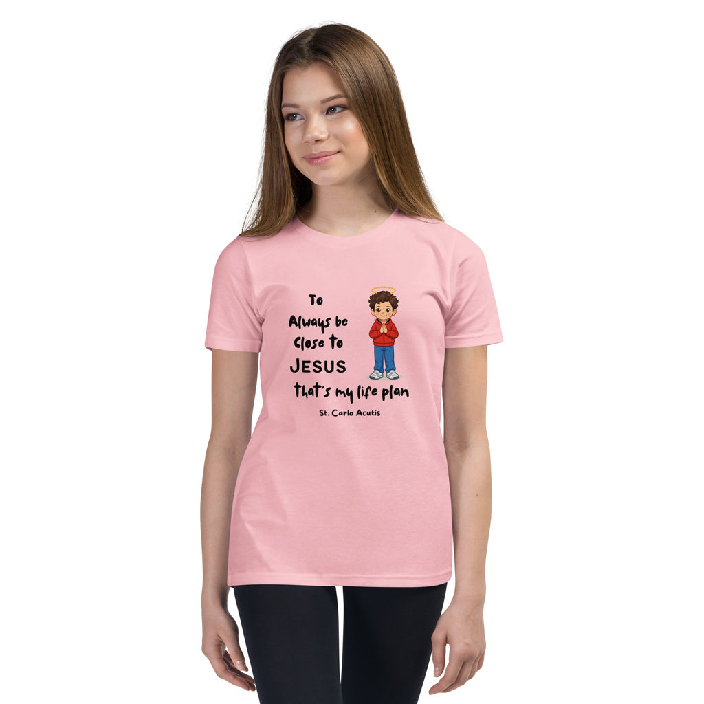 St. Carlo Acutis Kids 'Close to Jesus' Tee