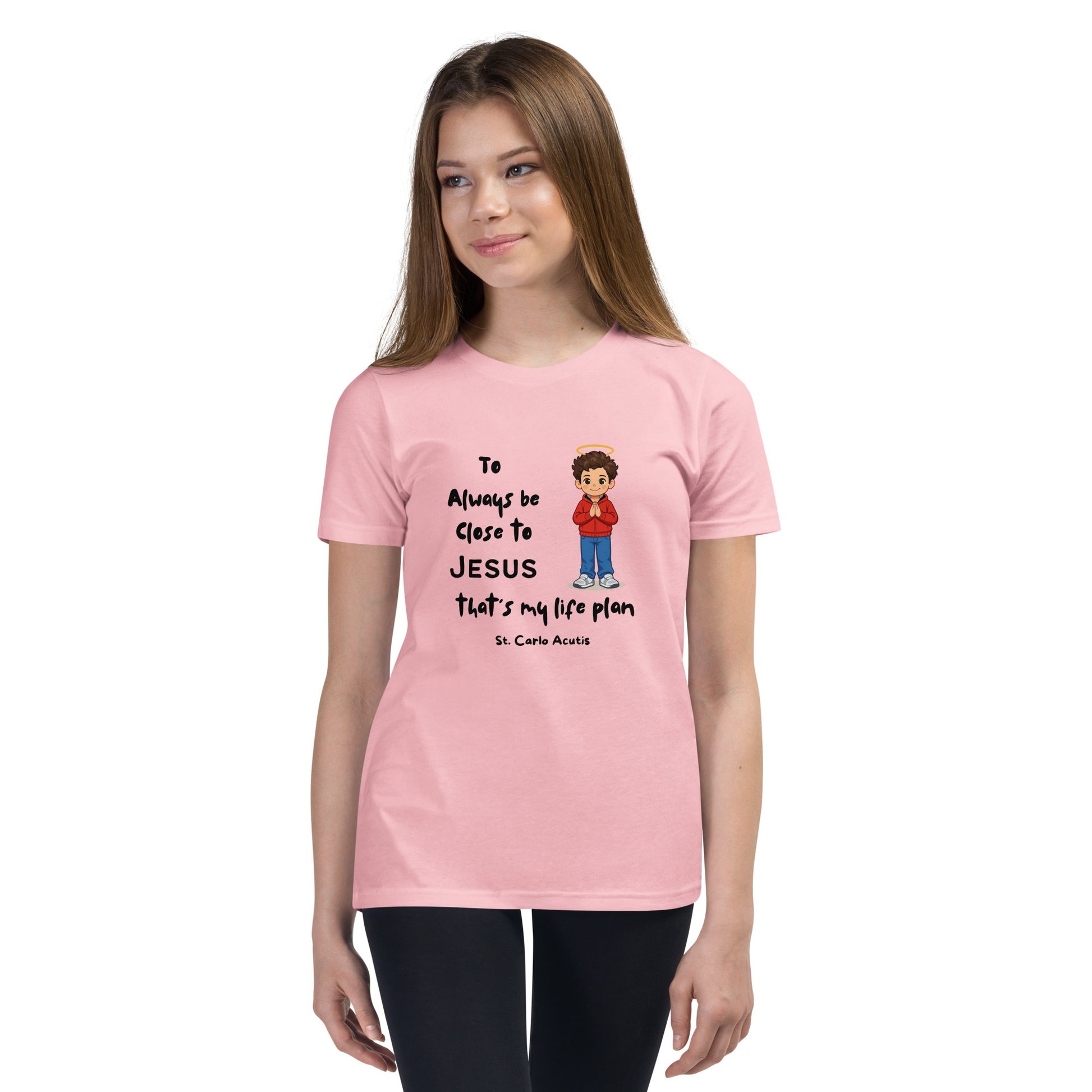 St. Carlo Acutis Kids 'Close to Jesus' Tee
