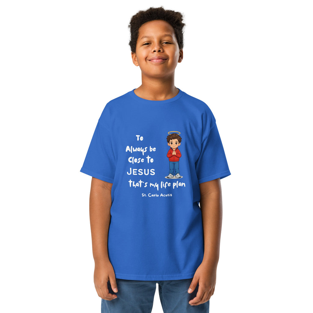 St. Carlo Acutis Kids 'Close to Jesus' Tee