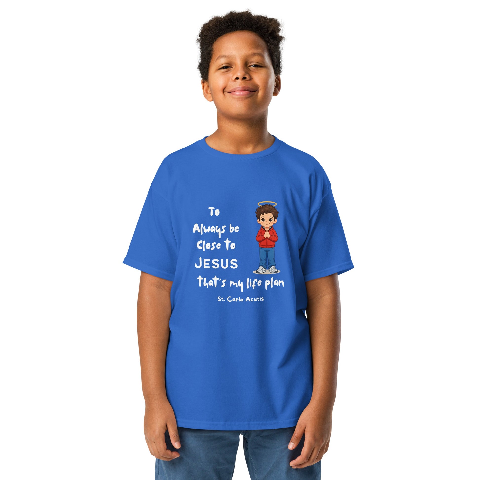 St. Carlo Acutis Kids 'Close to Jesus' Tee