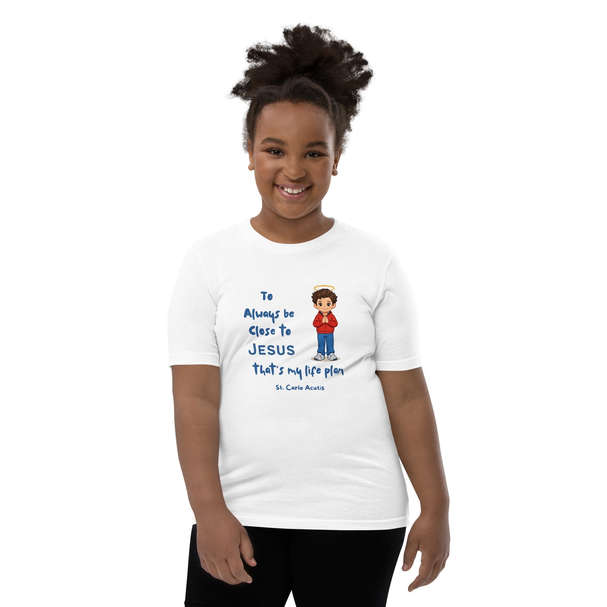 St. Carlo Acutis Kids 'Close to Jesus' Tee