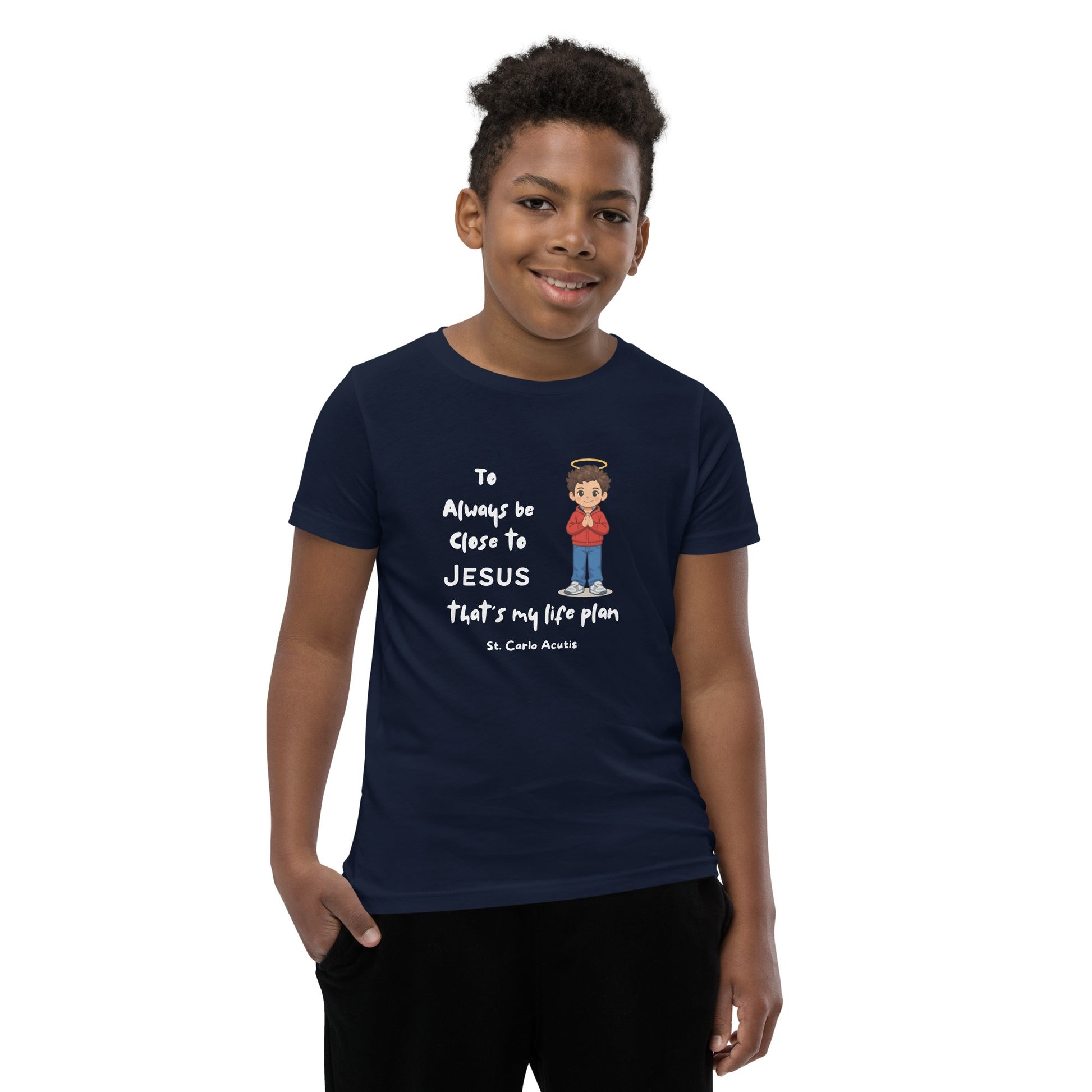 St. Carlo Acutis Kids 'Close to Jesus' Tee