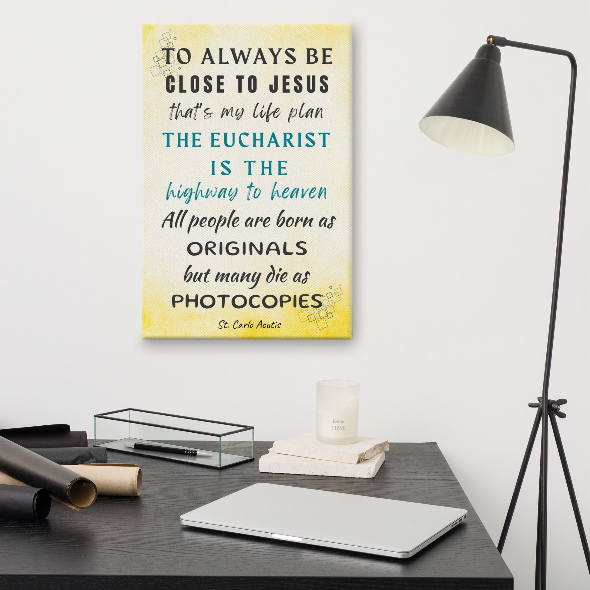 St. Carlo Acutis Quotes Wall Canvas