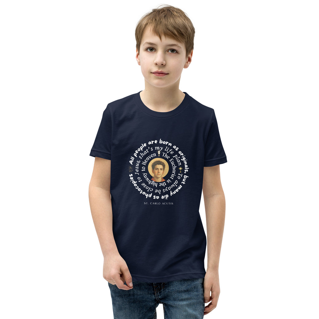 St Carlo Acutis Catholic Youth Shirt