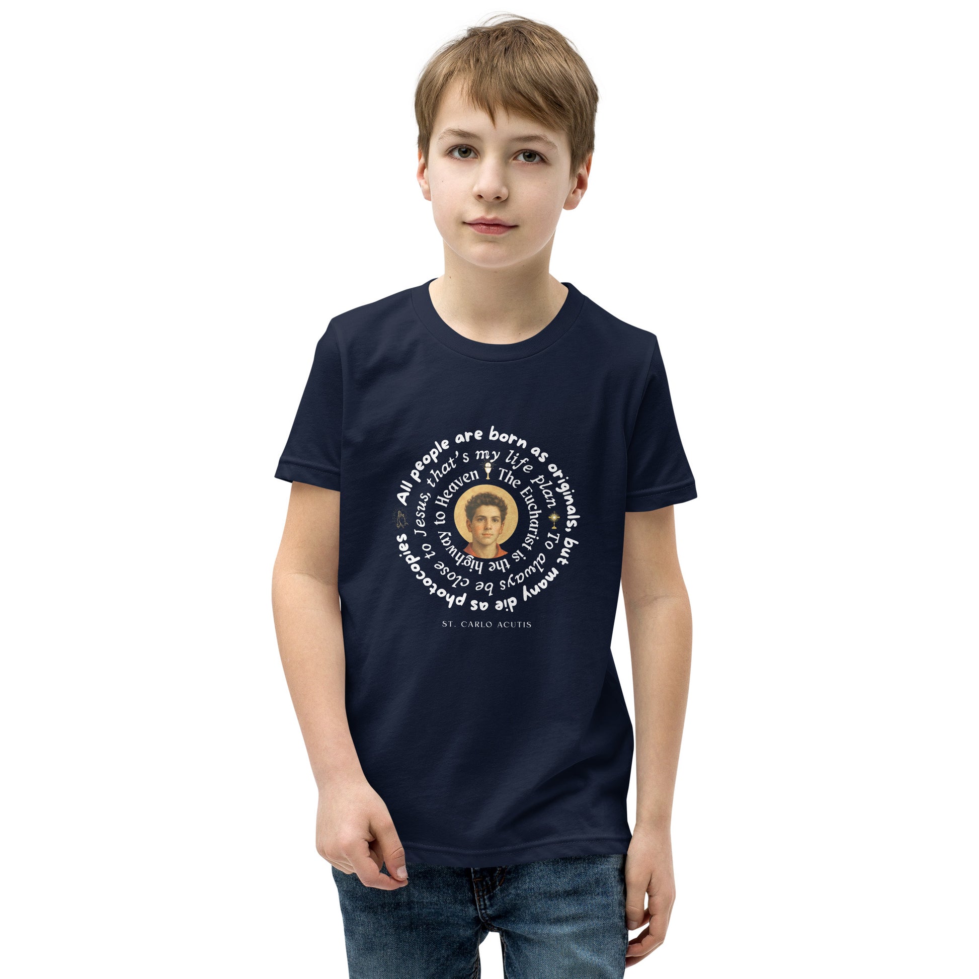 St Carlo Acutis Catholic Youth Shirt