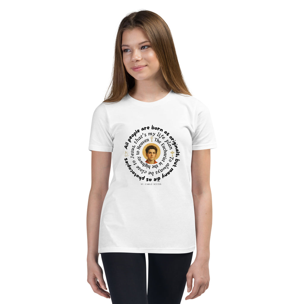 St Carlo Acutis Catholic Youth Shirt
